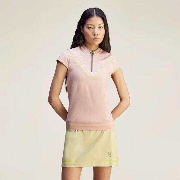Adidas by Stella McCartney TRUENATURE Women small Golf Polo Shirt Vapour JI5227 - Picture 1 of 6
